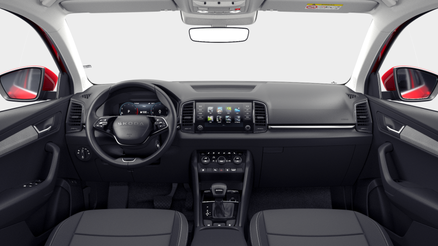Škoda Karoq, 1,5 TSI 110 kW 7° automatická DSG, barva červená