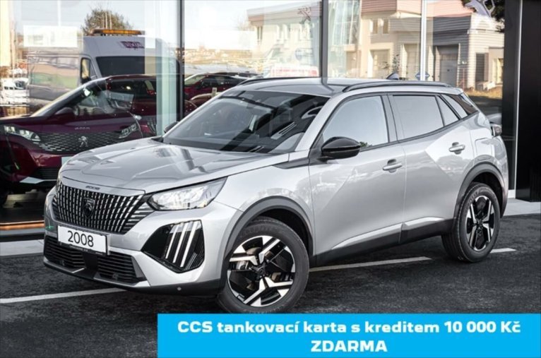 Peugeot 2008, Peugeot 2008 1,2 ALLURE Hybrid 136 e-DCS6, barva stříbrná