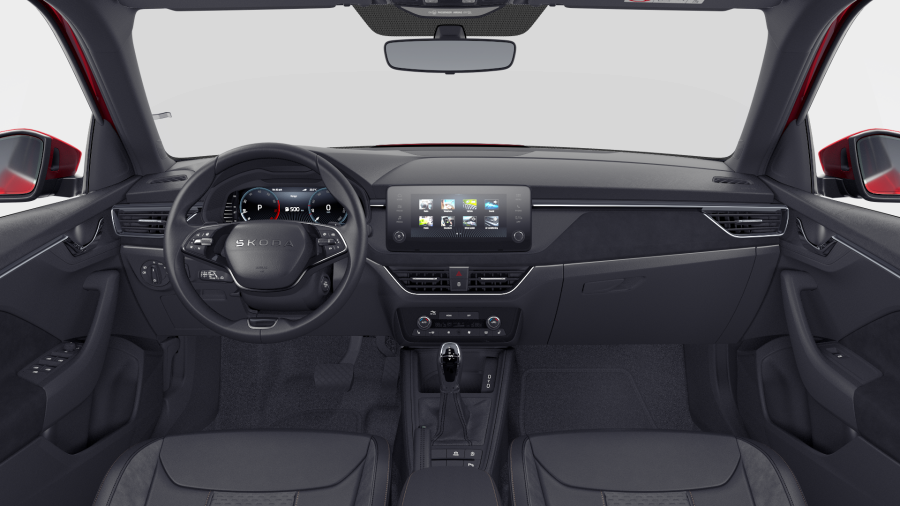 Škoda Kamiq, 1,5 TSI 110 kW 7° automatická DSG, barva červená