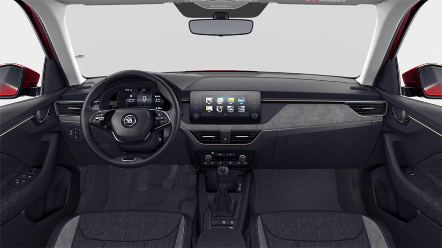 Škoda Kamiq, 1,0 TSI 85 kW 6-stup. mech., barva červená