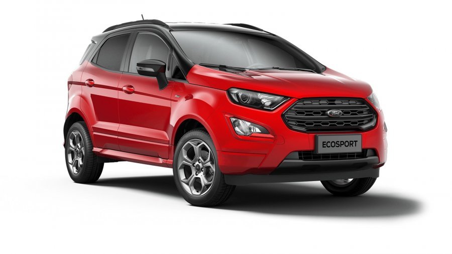 Ford EcoSport, ST-Line, 5dveřová, 1.0 EcoBoost 92 kW/125 k, 6st. manuální, barva červená