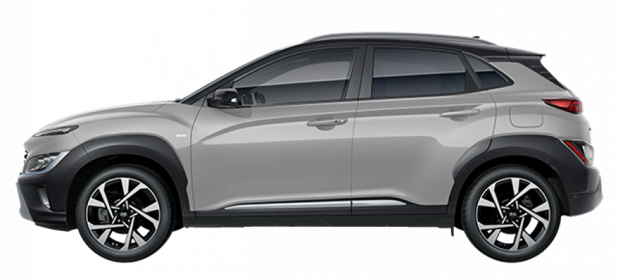 Hyundai Kona, 1,6 T-GDI 145 kW (95 NAT) 7 st. DCT 4×4, barva šedá