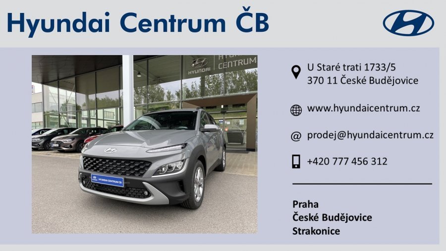 Hyundai Kona, 1,0 T-GDI 88 kW (95 NAT) 6 st. man, barva šedá