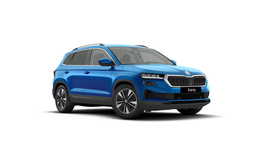 Škoda Karoq, 1,5 TSI 110 kW 6° manuální, barva modrá
