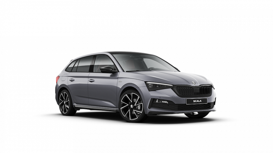 Škoda Scala, 1,5 TSI 110 kW 6-stup. mech., barva šedá