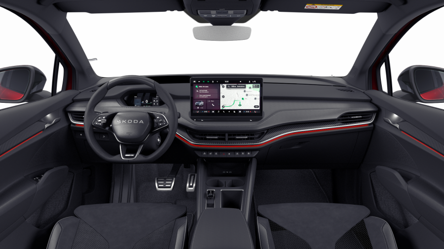 Škoda Enyaq iV, 82 kWh 210,00 kW 1° automatická 4x4, barva červená