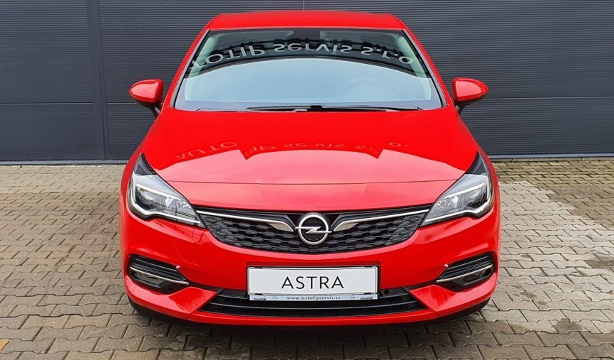 Opel Astra, 5DR 1.2 TURBO, barva červená