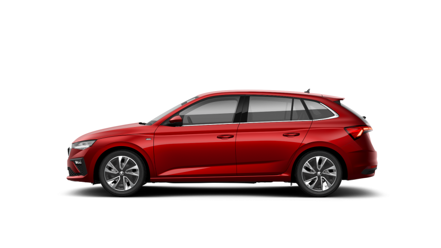 Škoda Scala, 1,0 TSI 85 KW 6-stup. mech., barva červená