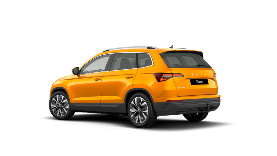 Škoda Karoq, 1,5 TSI 110 kW 7° automatická DSG, barva oranžová