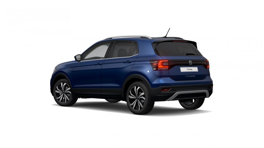 Volkswagen T-Cross, T-Cross Style 1,0 TSI 81 kW 6G, barva modrá