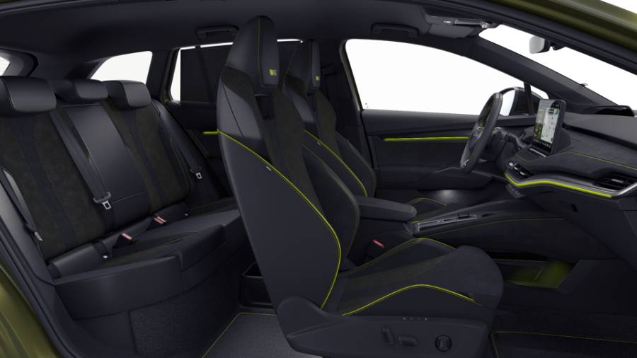 Škoda Enyaq iV, 84 kWh 250,00 kW 1° automatická 4x4, barva zelená