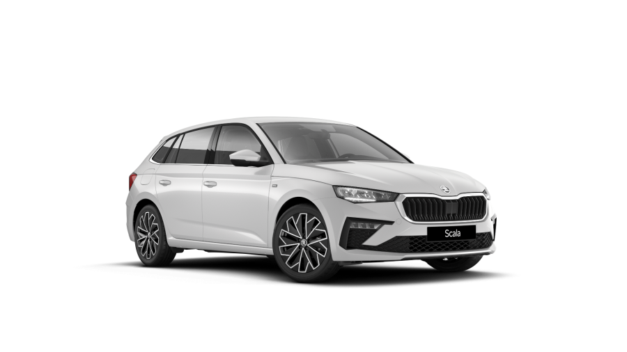 Škoda Scala, 1,0 TSI 70 kW 5-stup. mech., barva bílá