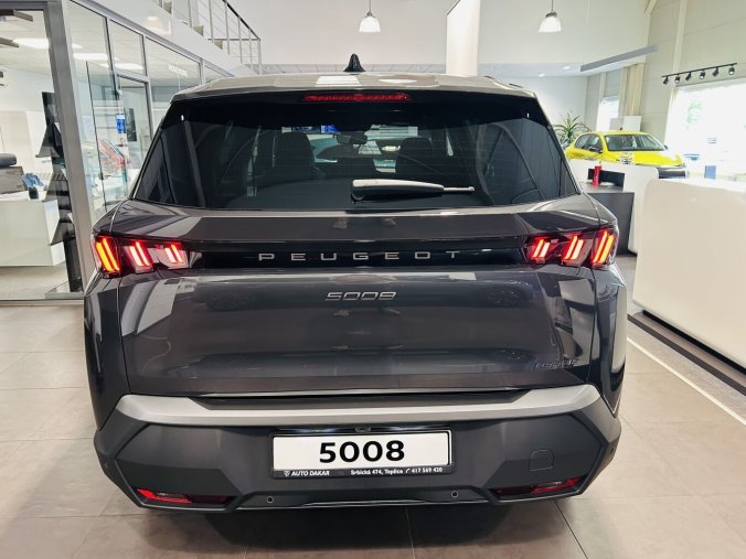 Peugeot 5008, Peugeot 5008 ALLURE Hybrid 145 e-DCS6 Panoramic + Vision 360 + tažné, barva šedá