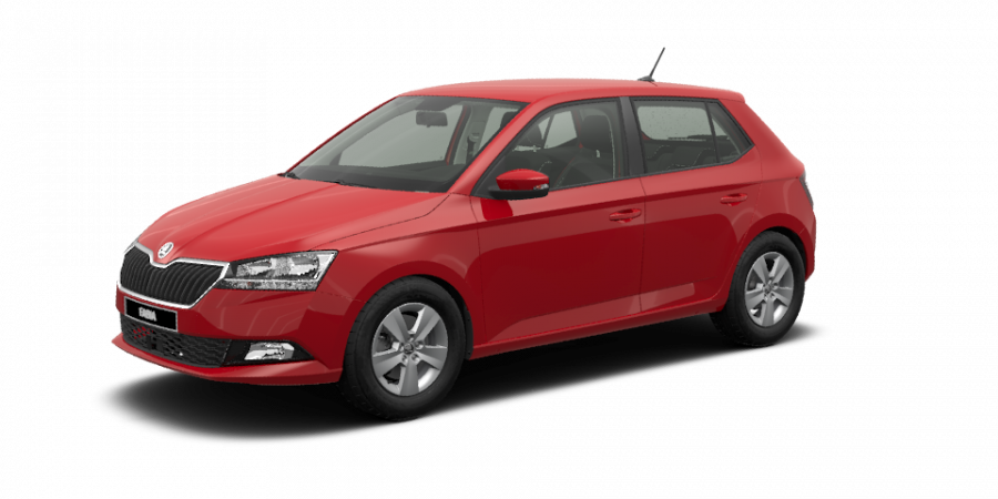 Škoda Fabia, 1,0 TSI 70 kW 5-stup. mech., barva červená