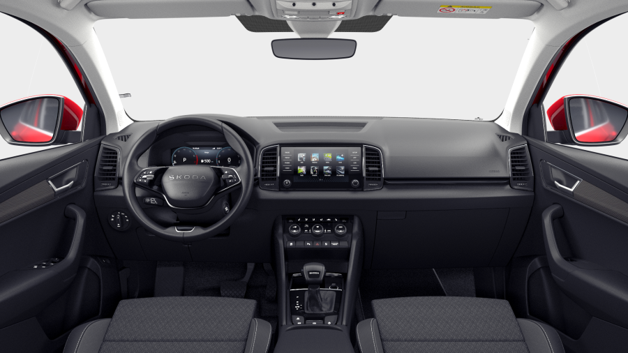 Škoda Karoq, 1,5 TSI 110 kW 7° automatická DSG, barva červená