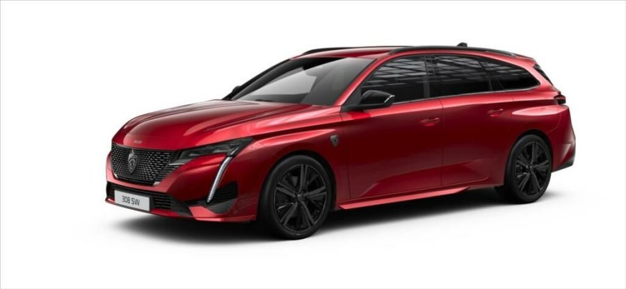 Peugeot 308, Peugeot 308 1,2 Hybrid 136 e-DCS6  SW GT, barva červená