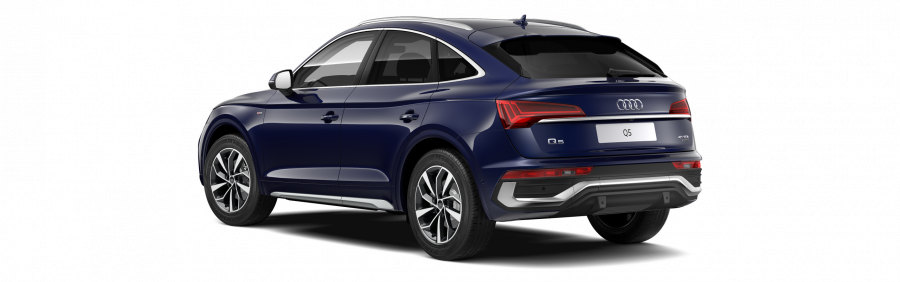 Audi Q5 Sportsback, Q5 SB S line 40 TDI 150kW quattro, barva modrá