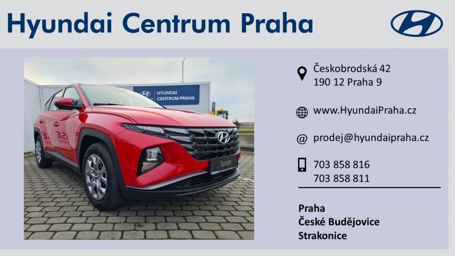 Hyundai Tucson, 1,6 T-GDi 110 kW (95 NAT) 6 st. man, barva červená