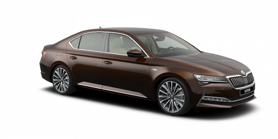 Škoda Superb, 2,0 TDI 147 kW 7-stup. automat., barva hnědá