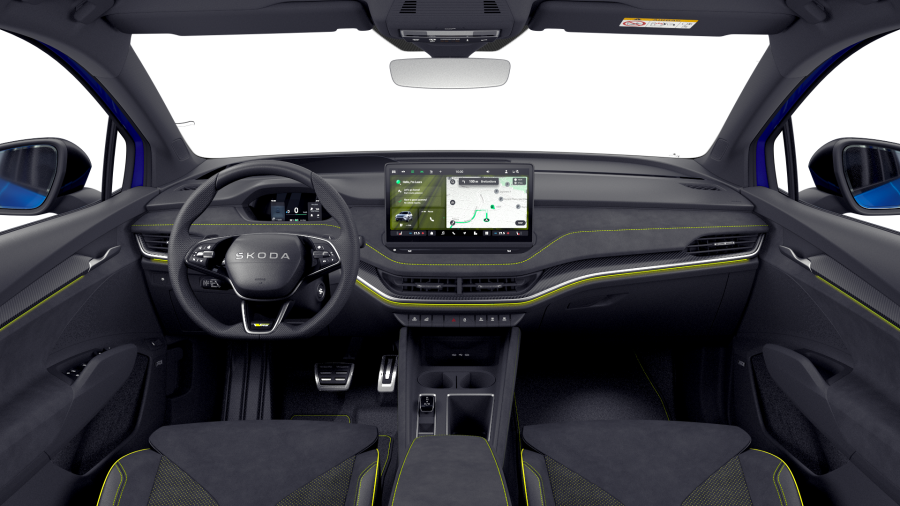 Škoda Elroq, 84 kWh 1° převodovka 4x4, barva modrá