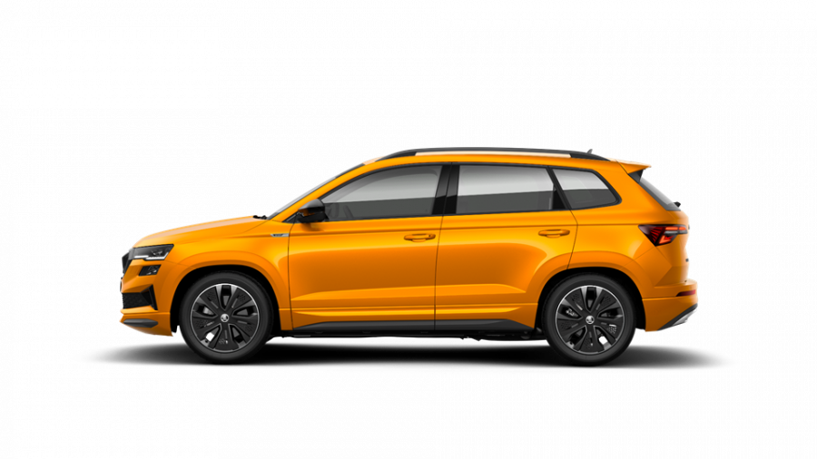 Škoda Karoq, 1,5 TSI 110 kW 7-stup. automat., barva oranžová