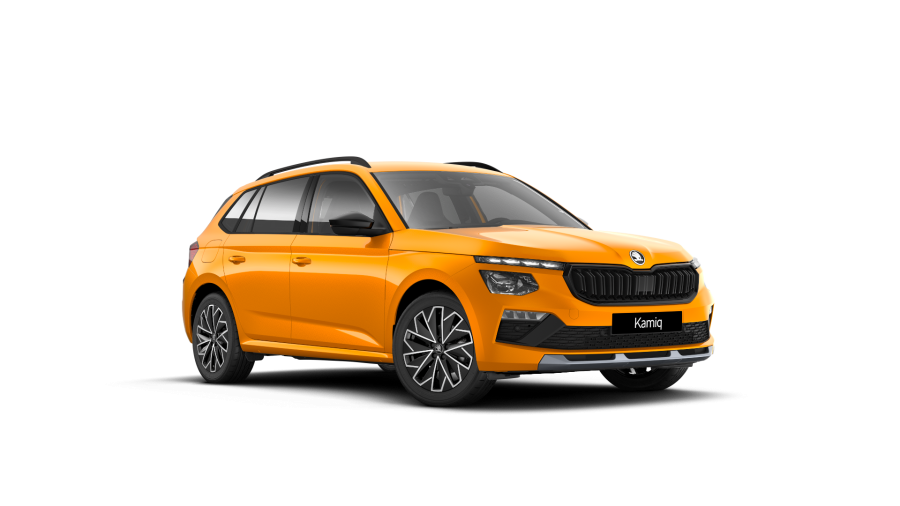 Škoda Kamiq, 1,0 TSI 85 kW 7° automatická DSG, barva oranžová