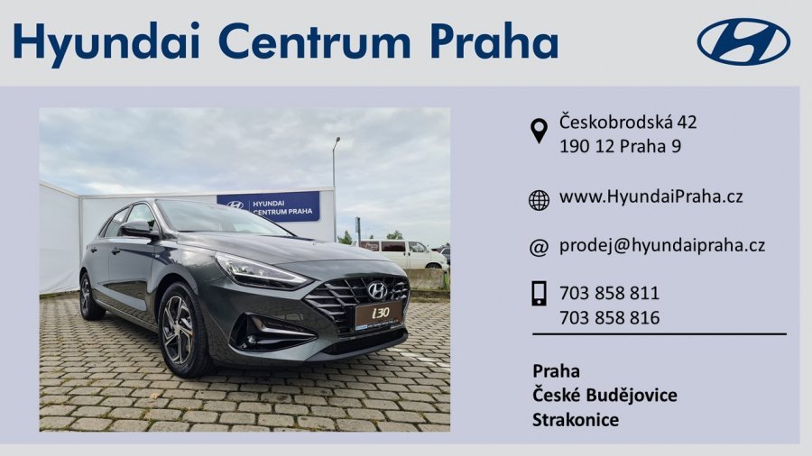 Hyundai i30, 1,5 T-GDI Mild hybrid 117 kW (95 NAT mild hybrid) 7 st. DCT, barva šedá