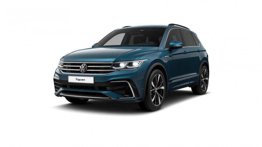 Volkswagen Tiguan, Tiguan R-Line 2,0 TDI 110 kW 4M 7DSG, barva modrá