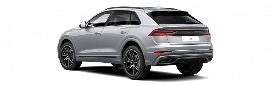 Audi Q8, Q8 50 TDI quattro, barva stříbrná