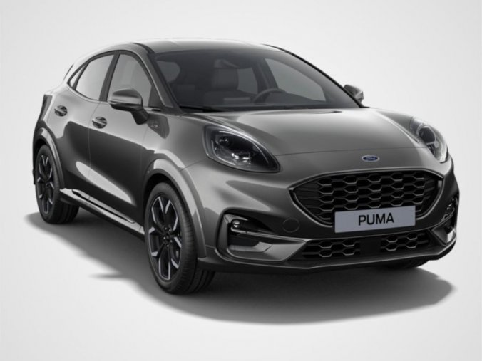 Ford Puma, SUV, ST-Line SUV 1,0 EcoBoost (mHEV) 92 kW / 125 k, barva šedá