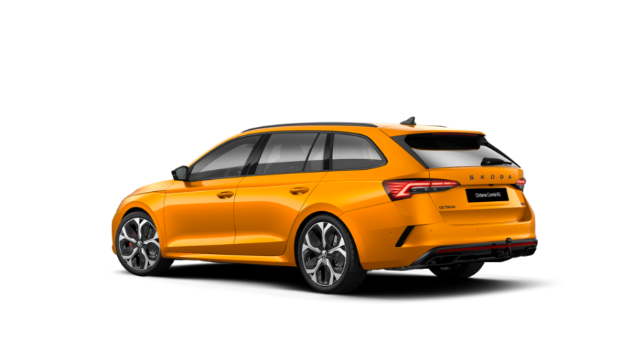 Škoda Octavia, 2,0 TSI 195 kW 7° automatická DSG, barva oranžová