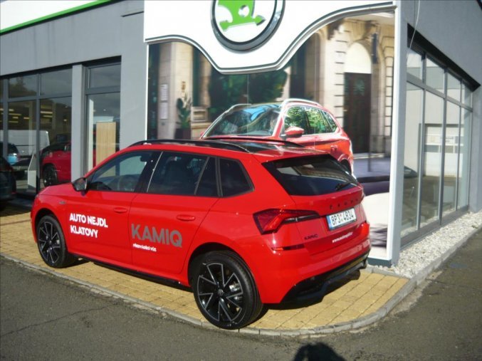 Škoda Kamiq, 1,5 TSI 110 kW Monte Carlo, barva červená