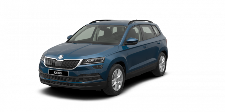 Škoda Karoq, 1,6 TDI 85 kW 7-stup. automat., barva modrá