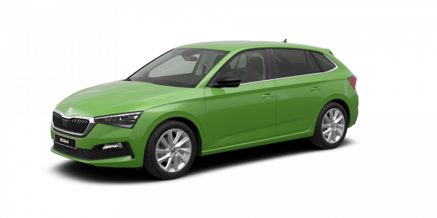 Škoda Scala, 1,0 TSI 85 kW 6-stup. mech., barva zelená