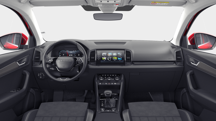 Škoda Karoq, 2,0 TDI 110 kW 7° automatická DSG, barva červená