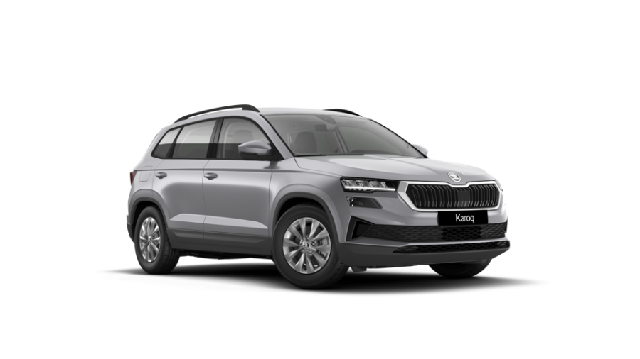 Škoda Karoq, 1,0 TSI 85 kW 6-stup. mech., barva stříbrná