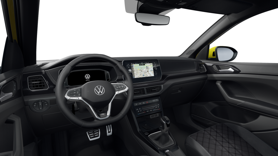 Volkswagen T-Cross, T-Cross R-Line 1.5 TSI 110 kW 7DSG, barva žlutá