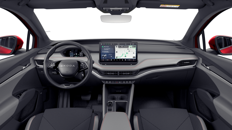 Škoda Elroq, 82 kWh 210 kW 1° převodovka 4x4, barva červená