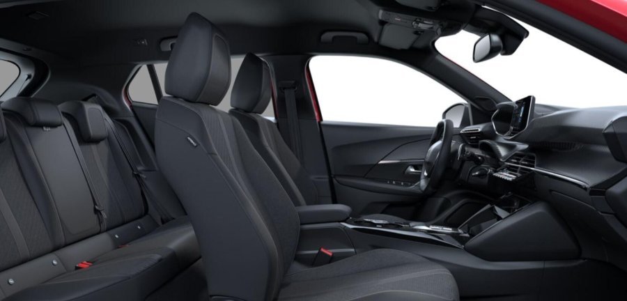 Peugeot 2008, Peugeot 2008 ALLURE Hybrid 145 e-DCS6, barva červená