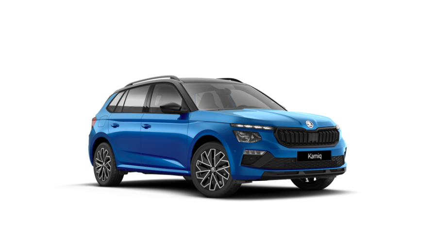 Škoda Kamiq, 1,0 TSI 85 KW 6-stup. mech., barva modrá