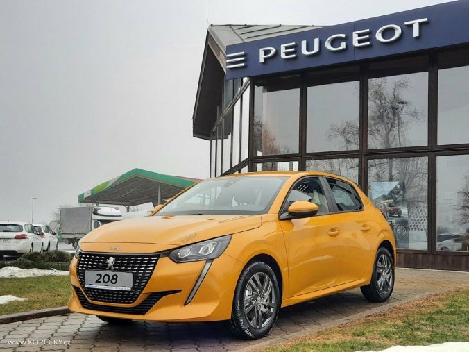Peugeot 208, ACTIVE PACK 1.2 PT 100k EAT8, barva žlutá