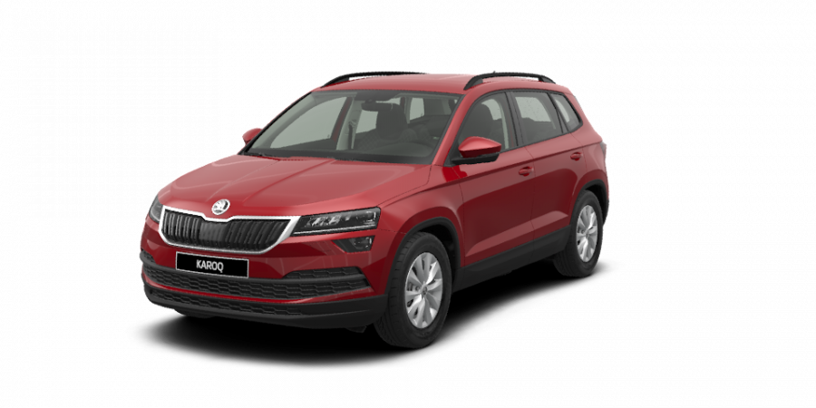 Škoda Karoq, 1,6 TDI 85 kW 6-stup. mech., barva červená