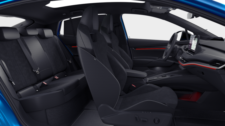 Škoda Enyaq iV, 82 kWh 1° automatická, barva modrá