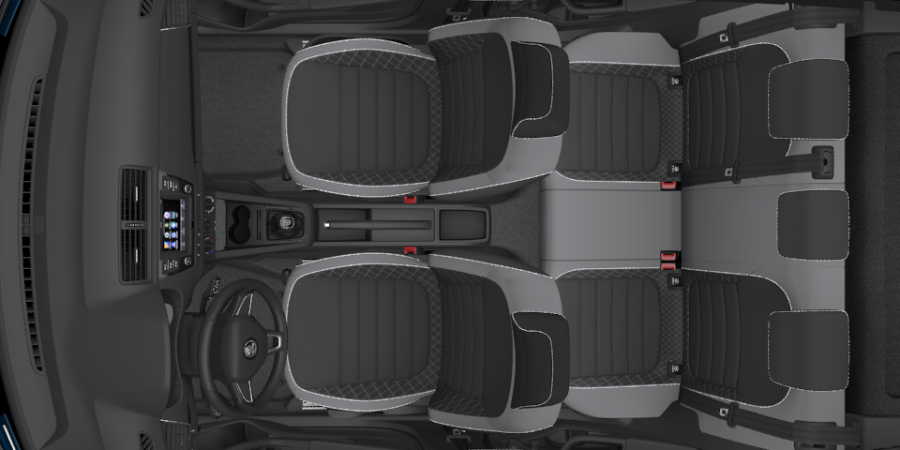 Škoda Fabia, 1,0 MPI 44 kW 5-stup. mech., barva modrá