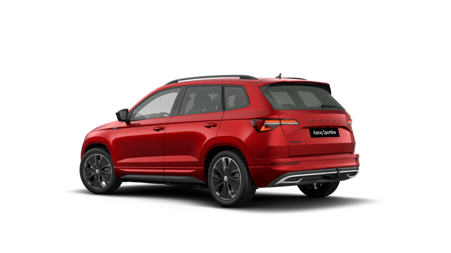 Škoda Karoq, 1,5 TSI 110 kW 7° automatická DSG, barva červená
