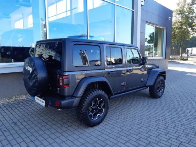 Jeep Wrangler, 2,0T PHEV 380 PS Rubicon, barva šedá