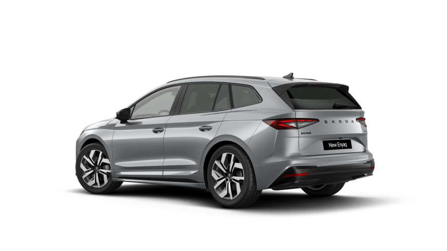 Škoda Enyaq iV, 82 kWh 210 kW 1° automatická 4x4, barva stříbrná