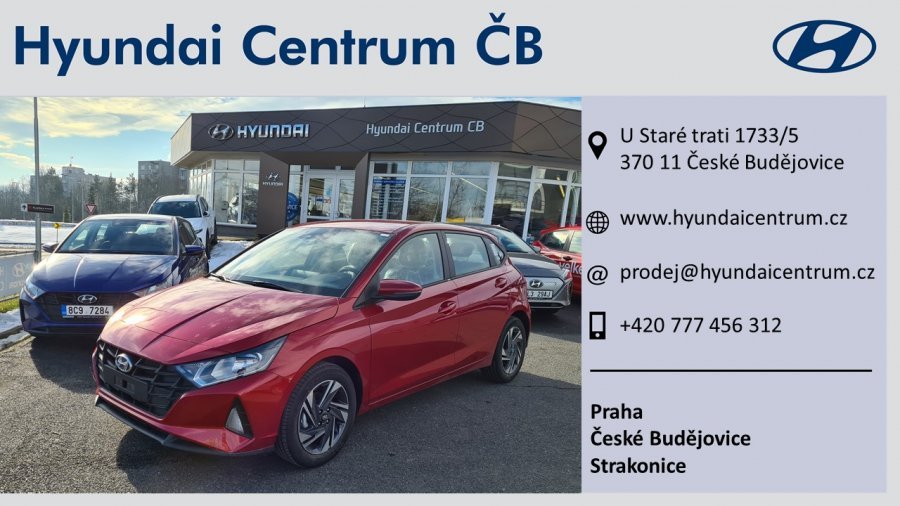 Hyundai i20, 1,2i 62 kW (95 NAT) 5 st. man, barva červená