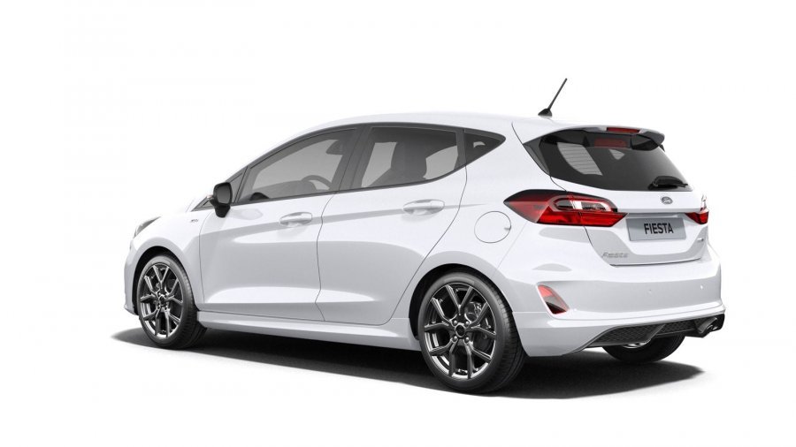 Ford Fiesta, ST-Line, 5dveřová, 1,0 EcoBoost Hybrid (mHEV) 92 kW/125 k, 6st. manuální, barva bílá