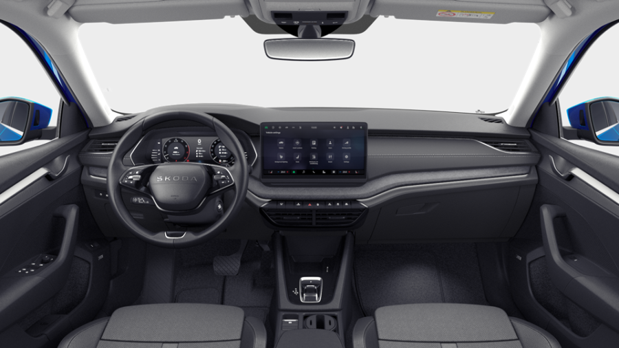 Škoda Octavia, 1,5 TSI m-HEV 110 kW 7° automatická DSG, barva modrá